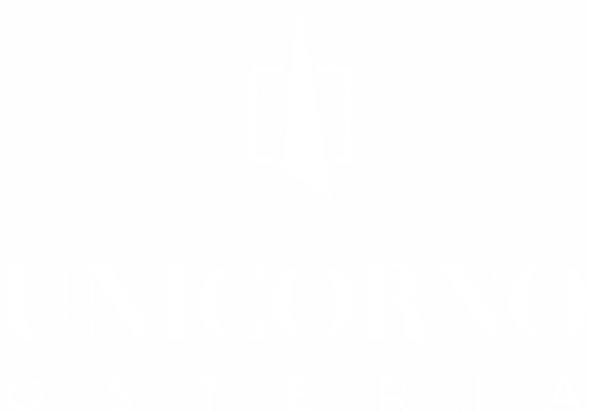 Logo Osteria Unicorno bianco